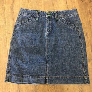 BILL BASS DENIM COTTON SKIRT in size 12